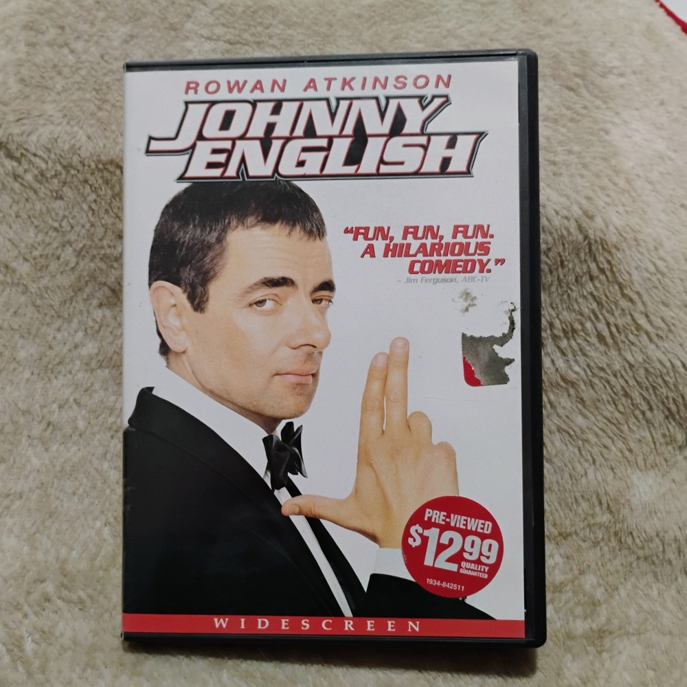 Johnny English DVD Rowan Atkinson Widescreen Spy Comedy Movie British Humor